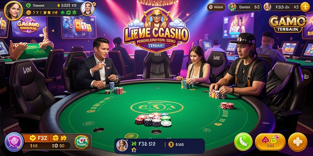 Tampilan menakjubkan gameplay Live Casino di F32.