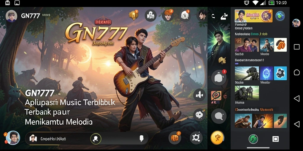 Screenshot gameplay GN777 menampilkan keseruan bermain musik.