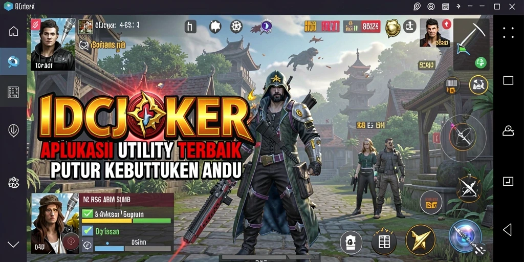 Tampilan utama IDCJOKER dengan fitur Utility yang menarik.