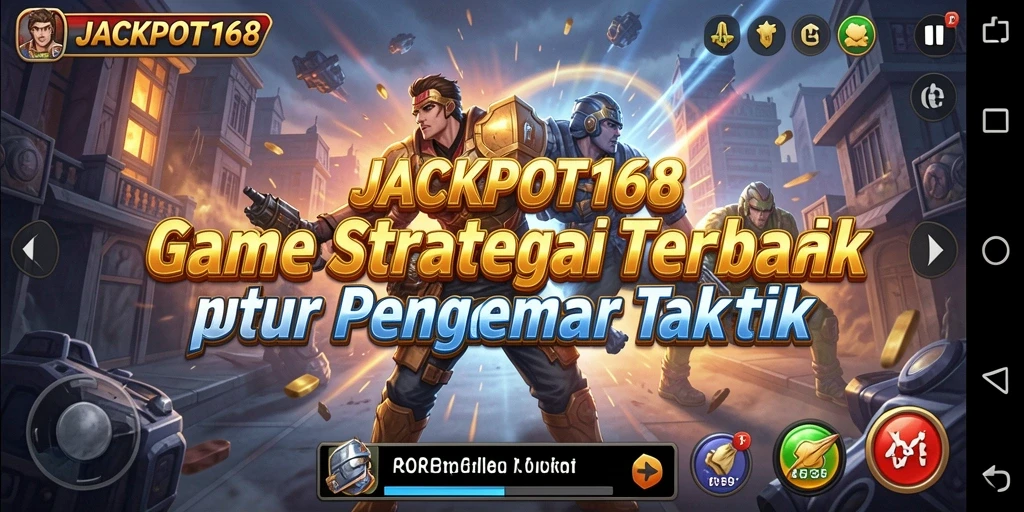 Tampilan menakjubkan dari gameplay strategis di JACKPOT168.