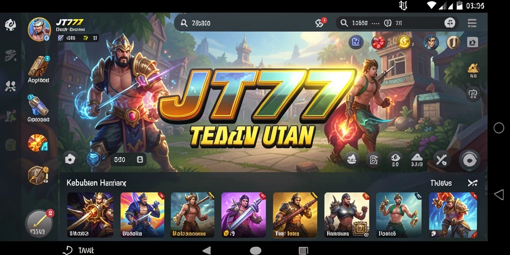 Screenshot JT777 menampilkan antarmuka pengguna aplikasi Utility yang informatif.