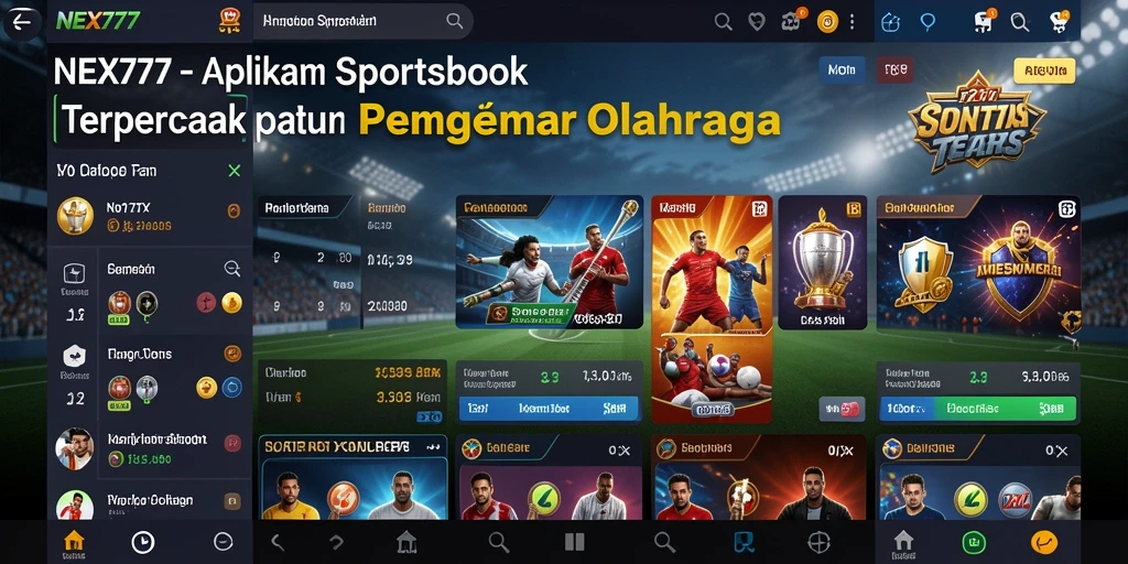 Tampilan gameplay Sportsbook NEX777 yang menarik dan interaktif.