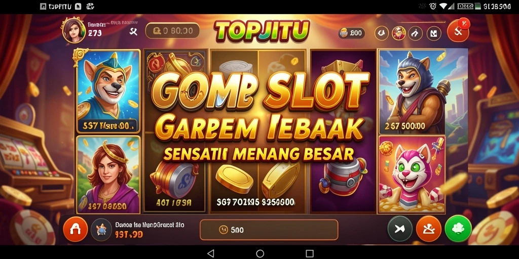 Screenshot utama TOPJITU menunjukkan gameplay Slot yang menarik dan mengasyikkan.